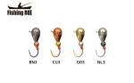 Мормышка вольфрамовая Fishing ROI Капля с ушком и шариком 4mm D-BN3