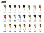 Мормышка вольфрамовая Fishing ROI Капля с ушком покраска 4mm W-D43