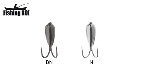 Мормышка вольфрамовая Fishing ROI Коза 4,7mm black nickle