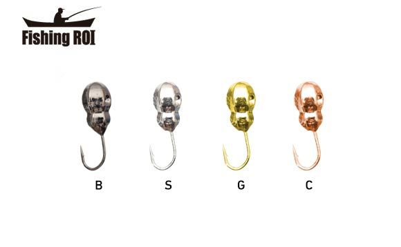 Мормишка вольфрамова Fishing ROI Мураха гранована з отвором 5mm black nickle