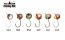 Мормышка вольфрамовая Fishing ROI Полусфера с подмазкой и ушком 4mm W-SIL8