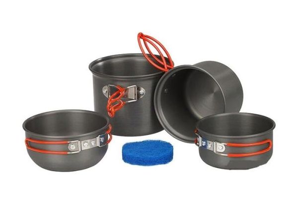Набор посуды анодированной на 1-2 персоны Tramp TRC-075