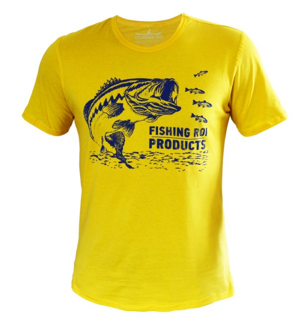 Футболка Fishing ROI BASS XL желтая