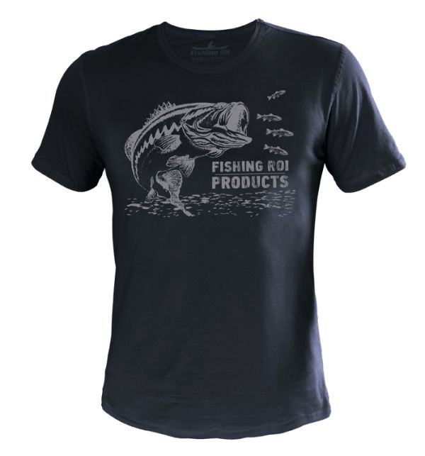 Футболка Fishing ROI BASS XL темно-серая