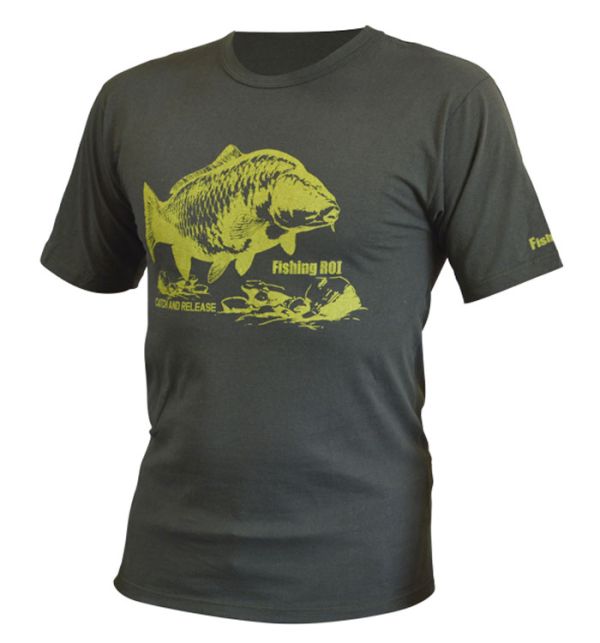Футболка Fishing ROI Carp хаки S