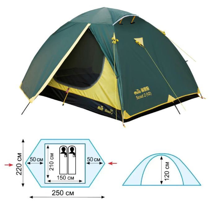 Намет Tramp Scout 2 (v2) TRT-055