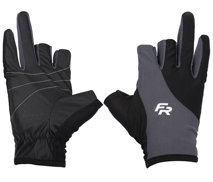 Перчатка спінінгіста Fishing ROI W9 black-gray XL (c 2 пальц.)