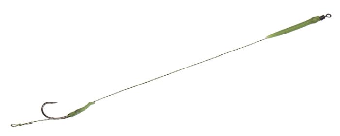 Повідець Fishing ROI короповий з конусом та вертлюгом hook 8340B №2 25lb
