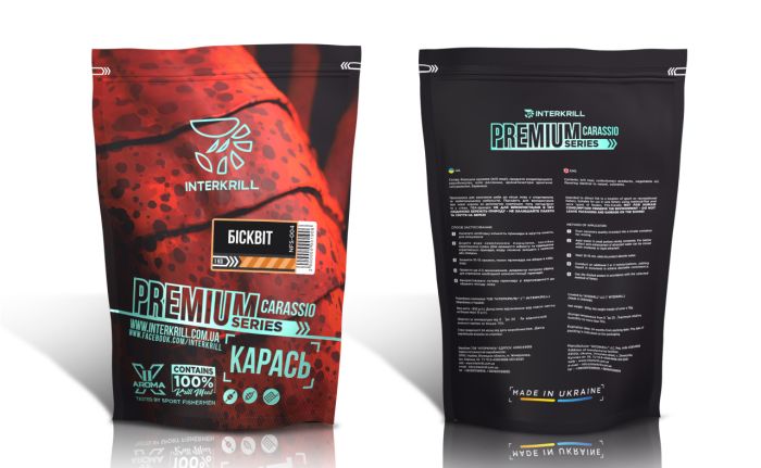 Прикормка Interkrill Премиум Карась-Бисквит 1кг