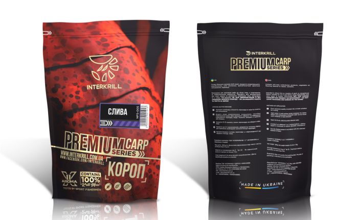 Прикормка Interkrill Премиум Карп-Кукуруза 1кг