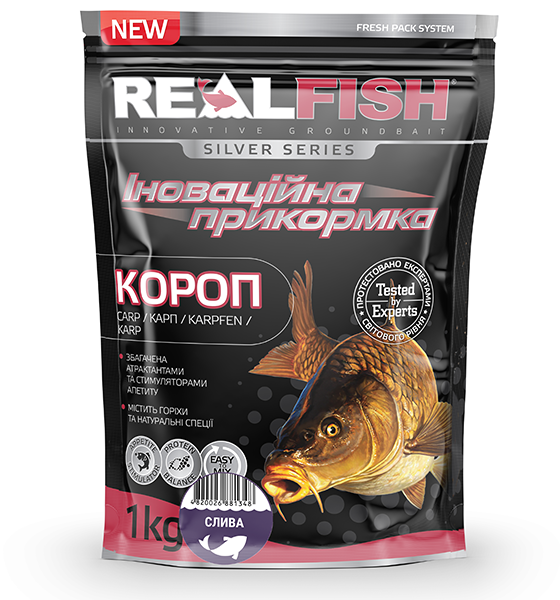 Прикормка REALFISH Короп (Слива) 1кг