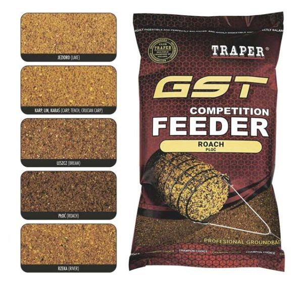 Прикормка TRAPER GST Competition Feeder 1kg Carp-Lin-Karas