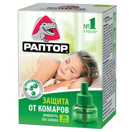 "Раптор" Жидкость от комаров 30 ночей