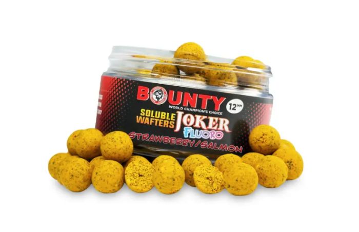 Розчинний флюро вафтерс BOUNTY FLUORO JOKER STRAWBERRY / SALMON 12 мм.