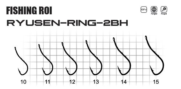 Крючки FR Ryusen-ring2-bh №17 (уп6шт)
