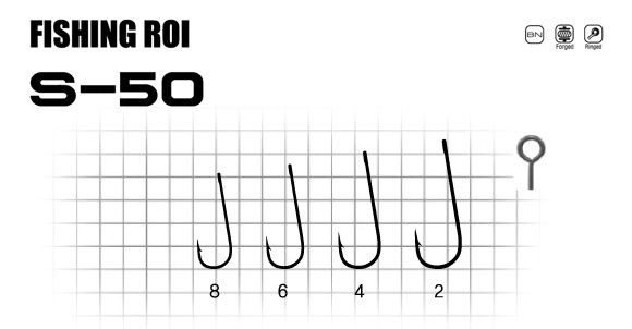 Крючки Fishing ROI S50 №6 (уп10шт)