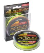 Шнур плетений Fishing ROI X-Run 4PE 100м #0.6/0.128mm  lemon yellow
