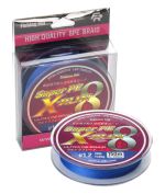 Шнур плетений Fishing ROI X-Run 8PE 150м, #0.6/0.128mm  blue