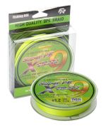 Шнур плетений Fishing ROI X-Run 9PE 150м, #0.6/0.128mm  lemon yellow