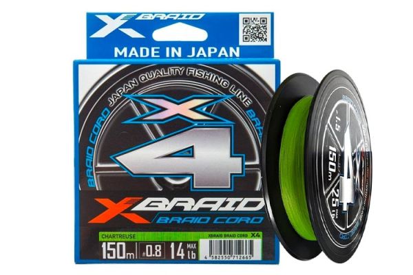 Шнур YGK X-Braid Braid Cord X4 #2.0 150m 30lb
