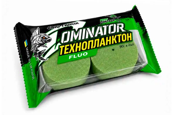 Технопланктон DOMINATOR FLUORO Dance Smoke (2х90 г) Зеленый толстолоб