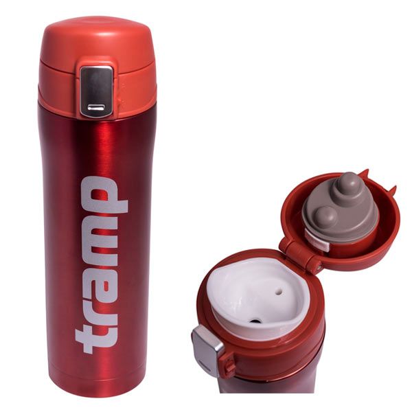Термос Tramp 0,45 л красный металлик TRC-107-red