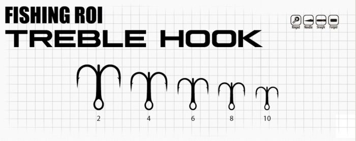Тройник Fishing ROI Treble Hook №10 (уп5шт)