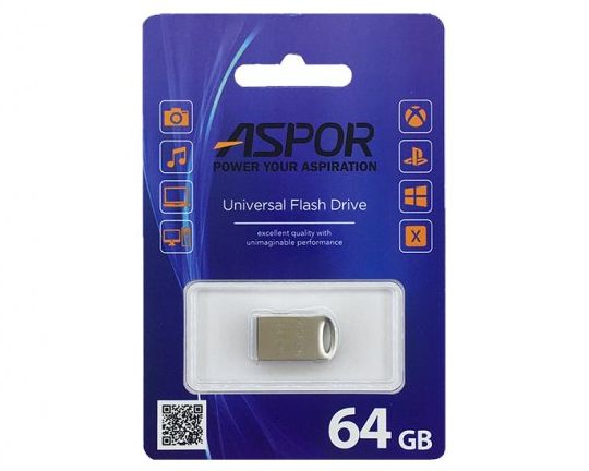USB Flash Aspor AR105 64GB - серебро