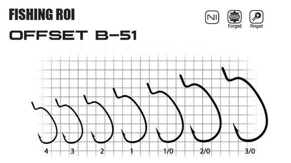 Крючки Offset B51 №3