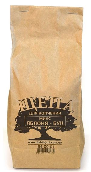 Щепа для копчения Микс Яблоня-Бук 1л