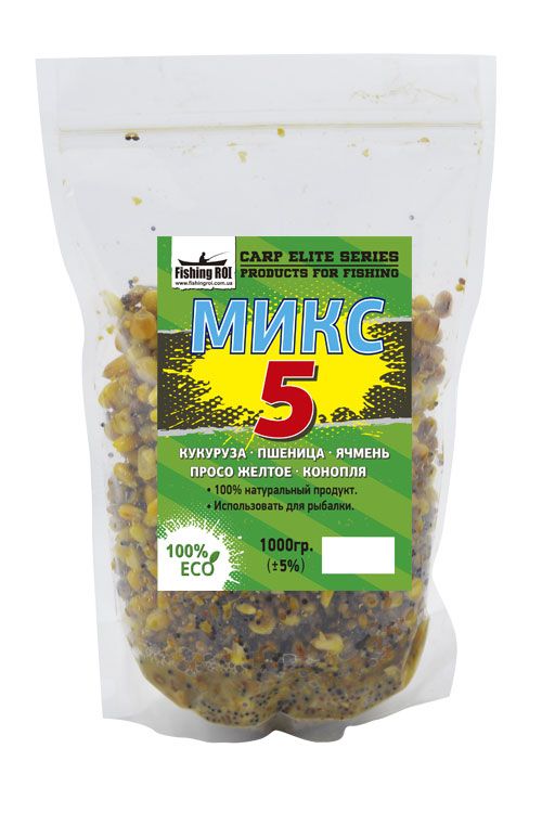 Зерновой микс 5 Fishing ROI Carp Elite Series 1000 гр