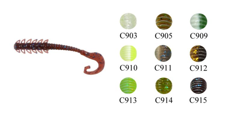 Силикон  Fishing ROI Worm Tail 40